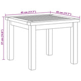 Coffee Table Brown 45 x 45 x 36 cm Solid Teak Wood 42002297