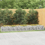 Arched Gabion Raised Bed 400x50x50 cm Galvanised Iron 153543
