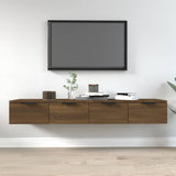 Wall Cabinets 2 pcs Brown Oak 68x30x20 cm Engineered Wood 3115899