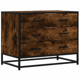 Drawer Cabinet Smoked Oak 70x41x56 cm Engineered Wood 849076
