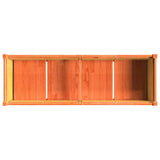 Garden Planter Wax Brown 150x50x70 cm Solid Wood Pine 837491