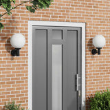 Outdoor Wall Light 2 pcs Black 28 x 25 x 38 cm 4005948