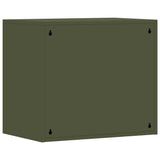 Wall Cabinet for Garage with Gas-lift Door Olive green 883271