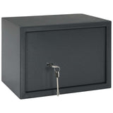 Safe Box with Lock Dark grey 35 x 25 x 25 cm Steel 42011315