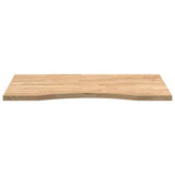 ZNTS Desk Top Untreated 80x60x2.5 cm Solid Wood Oak Rectangular 4009012