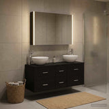 Bathroom Furniture Set 4 pcs Black Oak 3406744