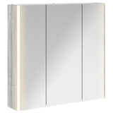 Bathroom Mirror Cabinet Grey Sonoma 73.5 x 15.5 x 70 cm 889260
