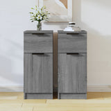 Sideboards 2 pcs Grey Sonoma 30x30x70 cm Engineered Wood 817003