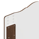 Bed Frame with Headboard Brown Oak 90 x 190 cm Solid Pine Wood 3412958