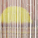 Insect Door Curtain Palm Tree Print 100x220 cm Bamboo 4017446