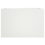 Planter White 62x40x39 cm Steel 841596