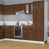 Hanging Glass Cabinet Lyon Brown Oak 60x31x60 cm Engineered Wood 815122