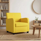 Armchair Light Yellow Fabric 42043402