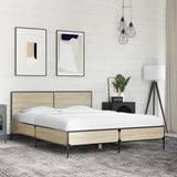 Bed Frame without Mattress Sonoma Oak 120x190 cm Small Double 3280023