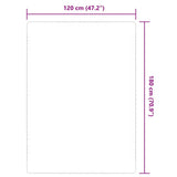 Area Rug Jute with Latex Backing 120x180 cm Natural 245285