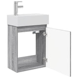 Bathroom Vanity Unit with Tap Grey Sonoma 45.5 x 25.5 x 84 cm 889487