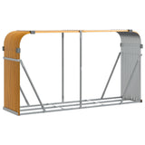 Log Holder Wood Look 180x45x100 cm Galvanised Steel 364584