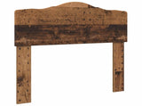 Bed Frame with Headboard Old Wood 75 x 190 cm Solid Pine Wood 3412968
