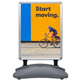 A1 Waterbase Poster Stand Grey Aluminium Alloy 51204
