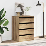 Corner Chest of Drawers Artisian Oak 60x41x76 cm Engineered Wood 852878