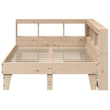 Bookcase Bed without Mattress 120x200cm Solid Wood Pine 3324541