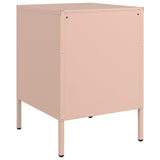 Bedside Cabinet Pink 36x39x50.5 cm Steel 842912
