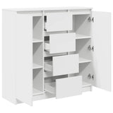 Sideboard with Drawers White 100.5x35x98.5 cm Engineered Wood 3328453