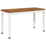 Garden Bench 80.5 x 35 x 45 cm Solid Acacia Wood Rectangular 901293