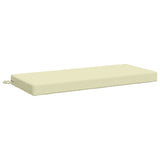 2-Piece Bench Cushions SOEST 2 pcs 100% Polyester Cream 950159