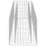 143559 Gabion Raised Bed Galvanised Steel 180x50x50 cm