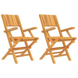 Folding Garden Chair Set of 2 Teak Solid teak wood 362760