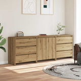 3 Piece Sideboard Artisan Oak Engineered Wood 3329180