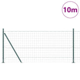 Welded Wire Fence with Concrete Base 10 x 0.8 m 3350878
