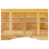 Desk Top with Curve 100x50x2.5 cm Solid Wood Rough Mango 370179