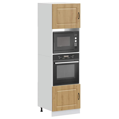 Oven Cabinets 2 pcs Kalmar Artisan Oak Engineered Wood 3315040