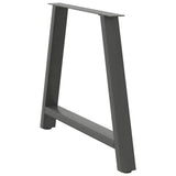 Dining Table Legs A-Shaped 2 pcs Anthracite 90x cm Steel 4012862
