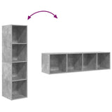Wall-mounted TV Cabinet Concrete Grey 37x37x142.5 cm Engineered Wood 805493