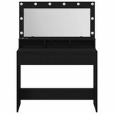 Dressing Table Black Oak 100 x 41 x 135 cm Engineered Wood 865101