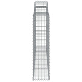Arched Gabion Basket 300x30x120/140 cm Galvanised Iron 153506