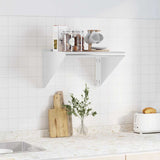 ZNTS Wall Shelf 50x45x31 cm Silver Stainless Steel 30276