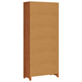 Book Cabinet Wax Brown 80 x 35 x 183 cm Solid Pine Wood 869976