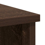 Sideboard with Drawer Brown Oak 101x35x76 cm Engineered Wood 861568