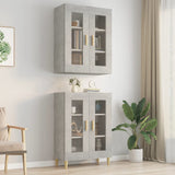 Hanging Wall Cabinet Concrete Grey 69.5x34x90 cm 812280