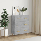 Sideboard Concrete Grey 69.5x34x90 cm Engineered Wood 827840
