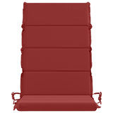 4-Piece High Back Bhair Cushions GEMERT 100% Polyester Wine Red 946120