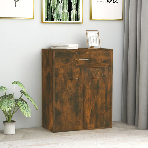 ZNTS Sideboard Smoked Oak 60x30x75 cm Engineered Wood 815375