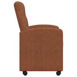 Dining Chairs with Wheels 2 pcs Brown 57 x 67 x 98 cm 42017893