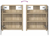 Bathroom Cabinet Set 3 pcs 80 x 10.5 x 50 cm Engineered wood 3403650