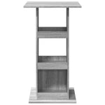 ZNTS Bar Table with Storage Grey Sonoma 60x60x102 cm Engineered Wood 854333