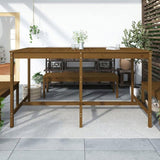 Garden Table Honey Brown 203.5x90x110 cm Solid Wood Pine 824105